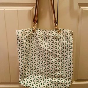 J.McLaughlin Geometric Canvas Tote